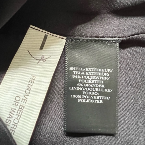 Ann Taylor Black Taffeta Pleated Skirt - Picture 5 of 6